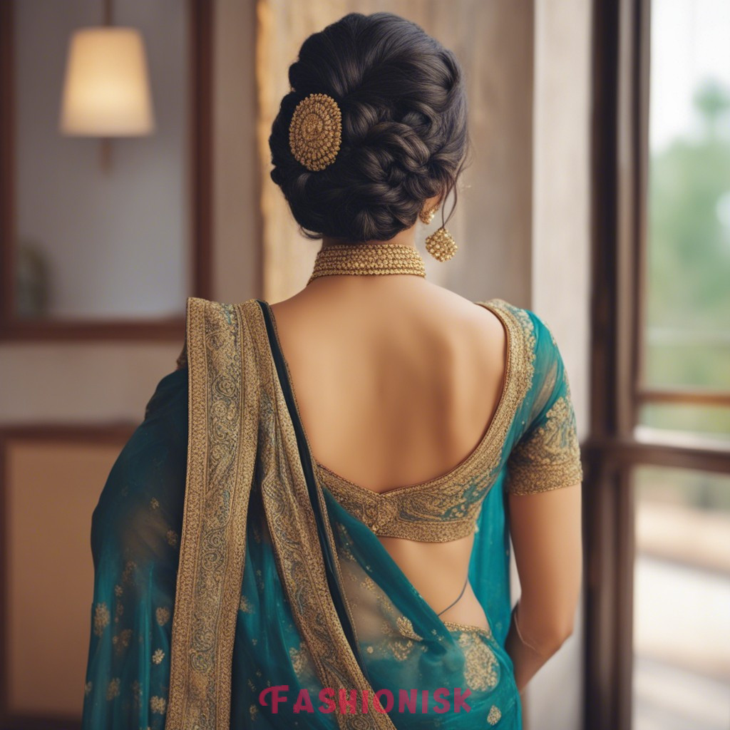 Reception Hairstyles for Saree