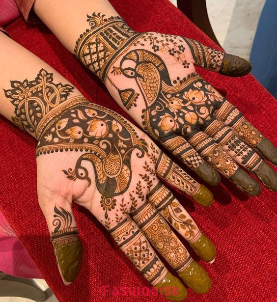 Royal Rajasthani Palm Mehndi Design