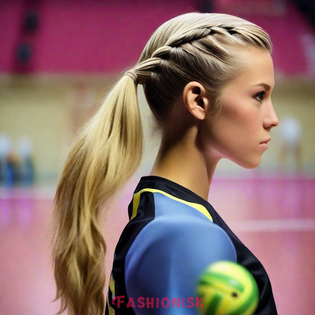 Side Ponytail Volleyball Hairstyles