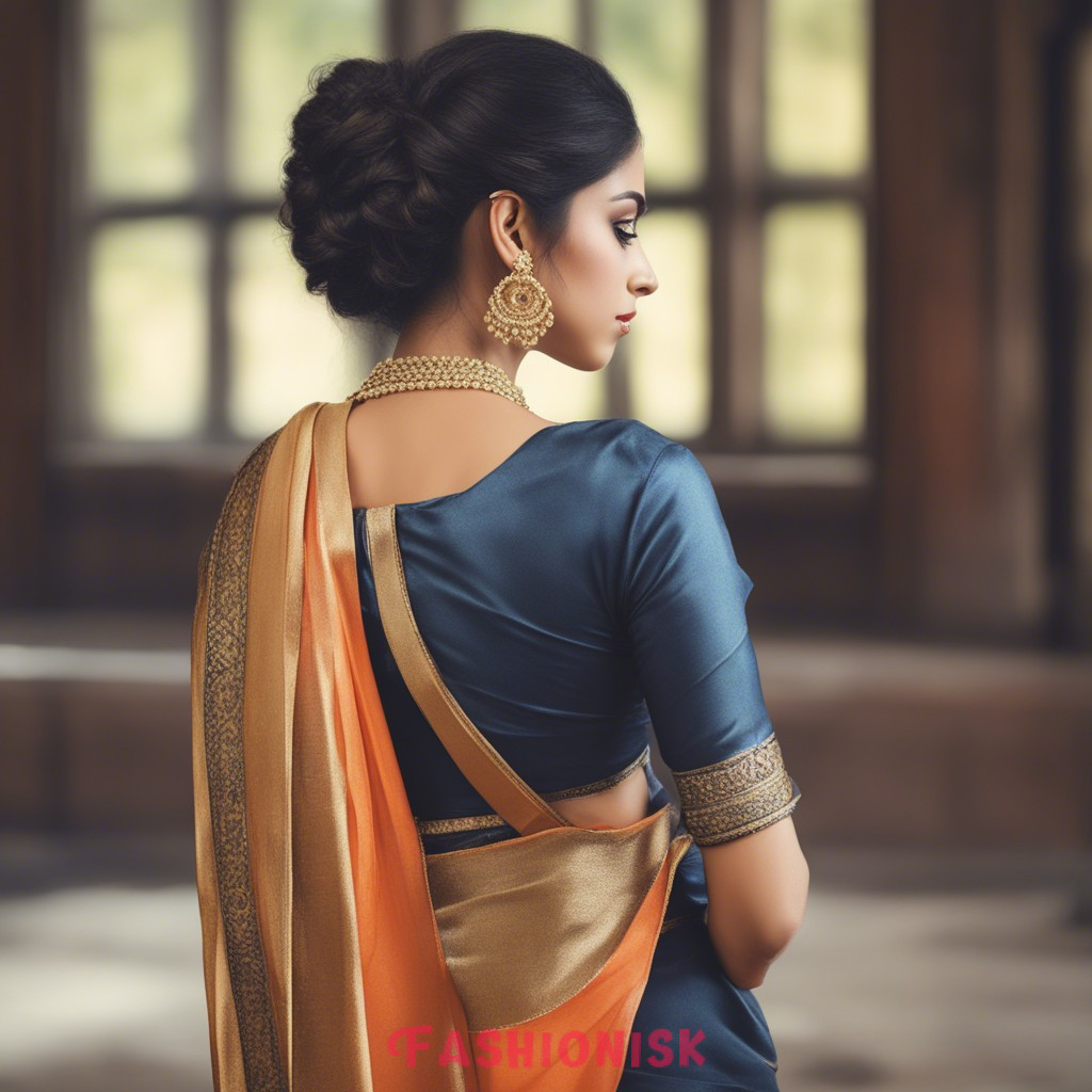 Simple Hairstyle for Saree