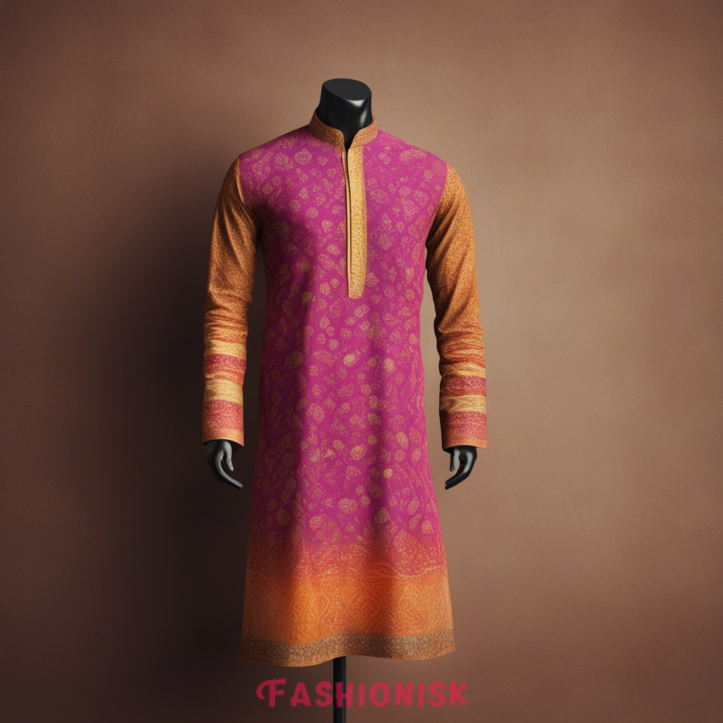 Bandhej Kurta Garba Dress For Male