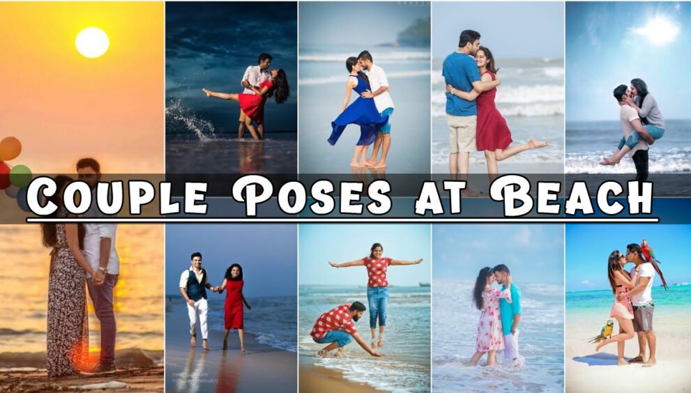 Couple Poses at Beach
