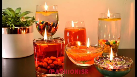 Floating Candles Diwali Decoration Ideas