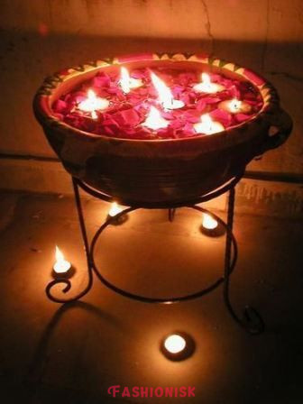 Floating Candles Diwali Decoration Ideas