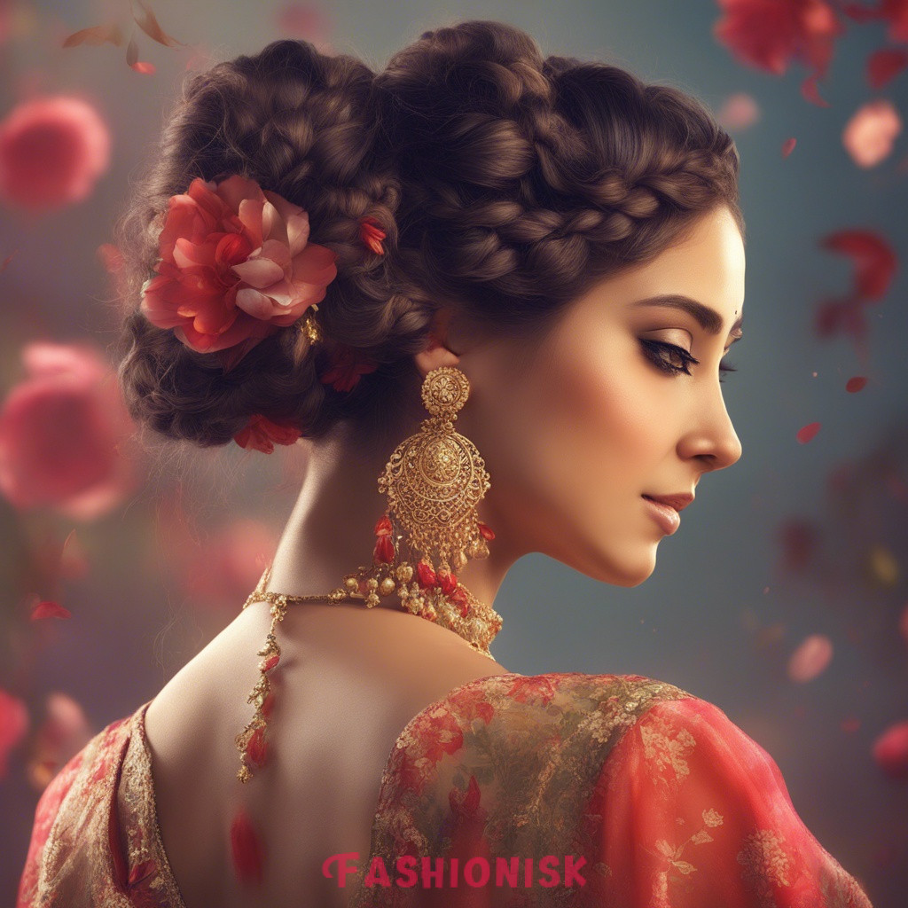 Floral Fantasy Hair Styles for Karwa Chauth