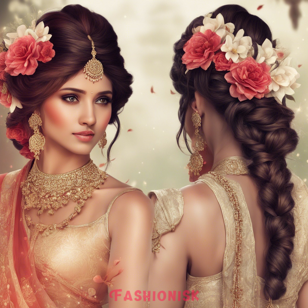 Floral Fantasy Hair Styles for Karwa Chauth