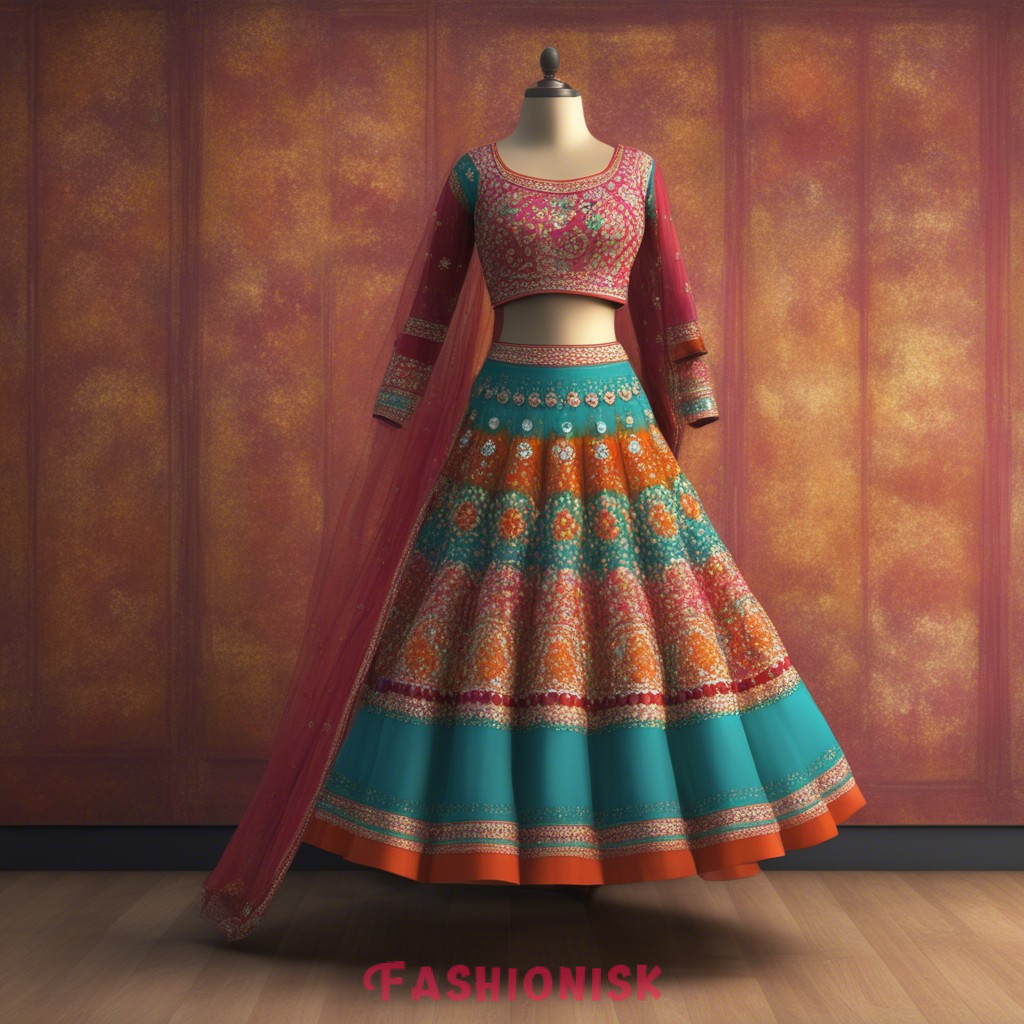 Mirror Work Ghagra