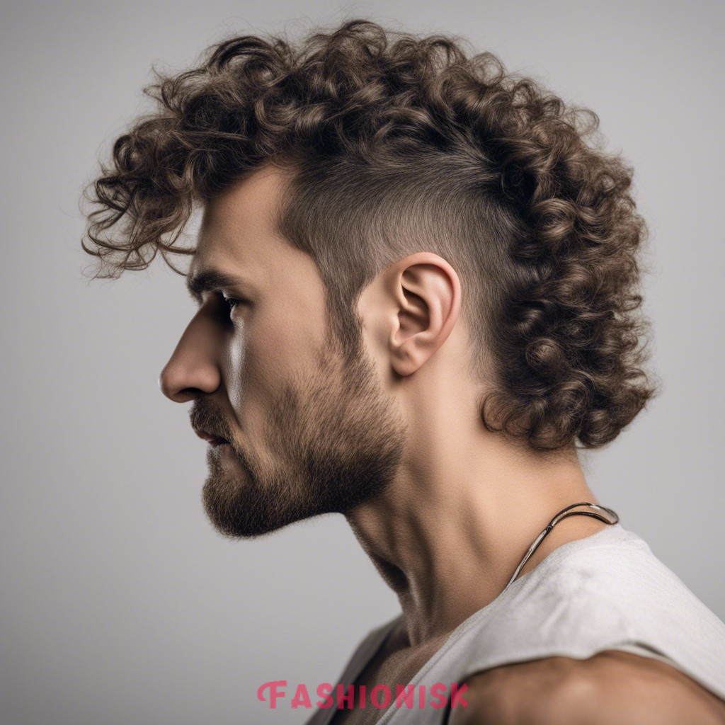 The Curly Short Hair Mullet