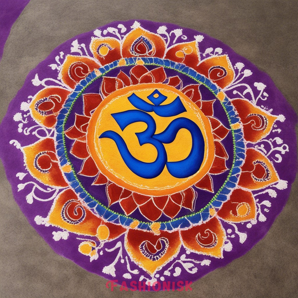 The Om Ovation Rangoli Design for Diwali