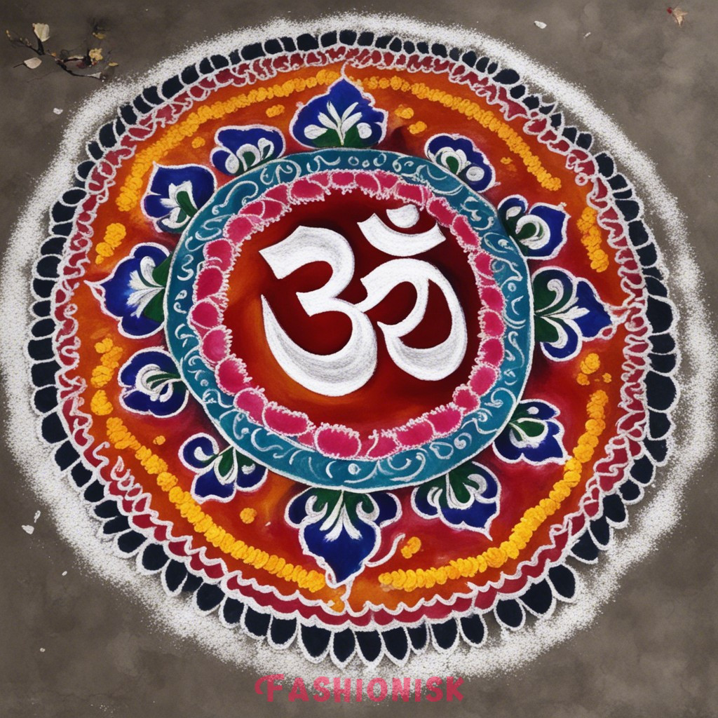 The Om Ovation Rangoli Design for Diwali