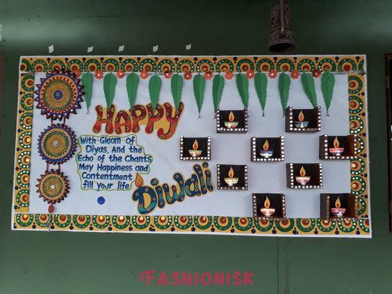 Eco-friendly Message Diwali Board Decoration