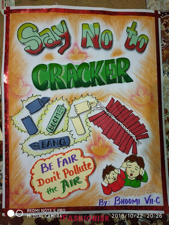 Eco-friendly Message Diwali Board Decoration