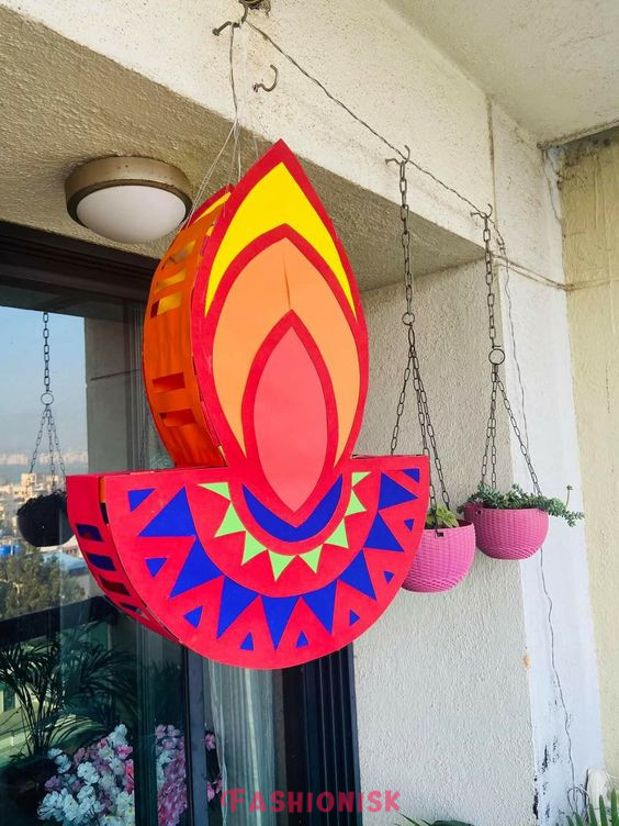 Lantern Luminance Diwali Board Decoration