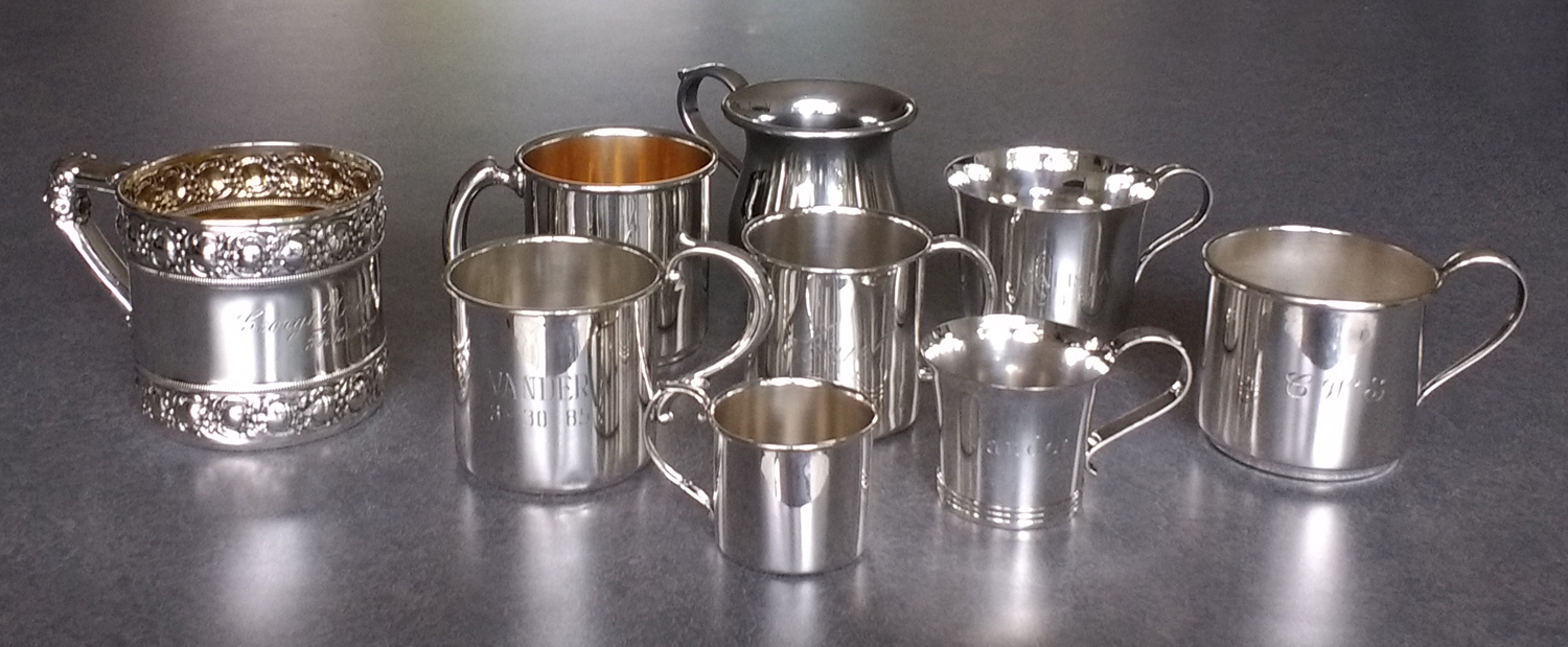 Silver Baby Cups