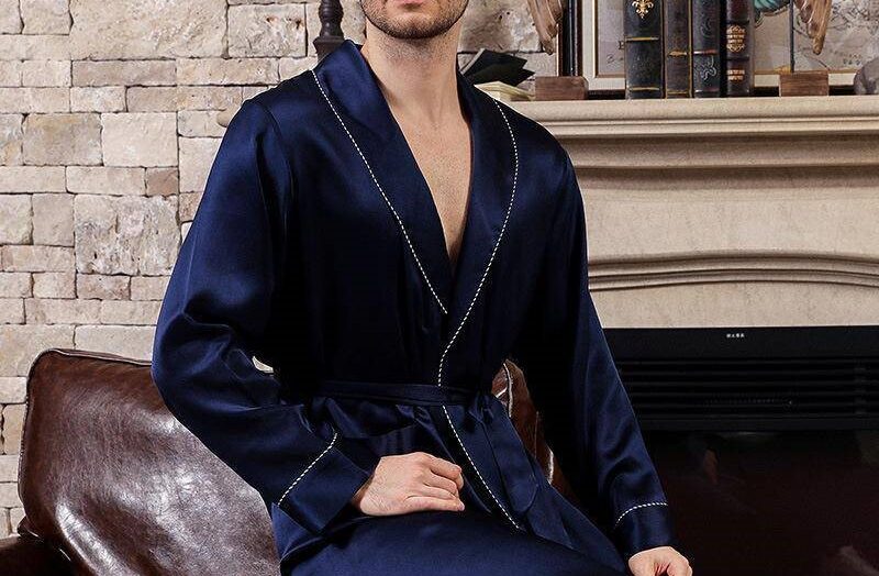 Men's Silk Kimono Robe