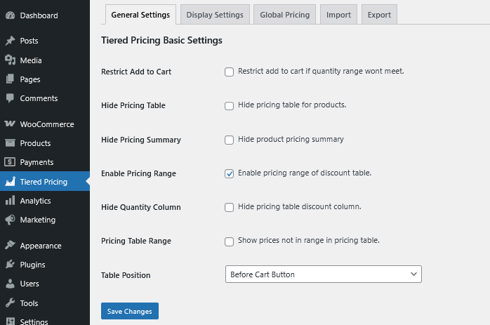 WooCommerce Tiered Pricing Plugin