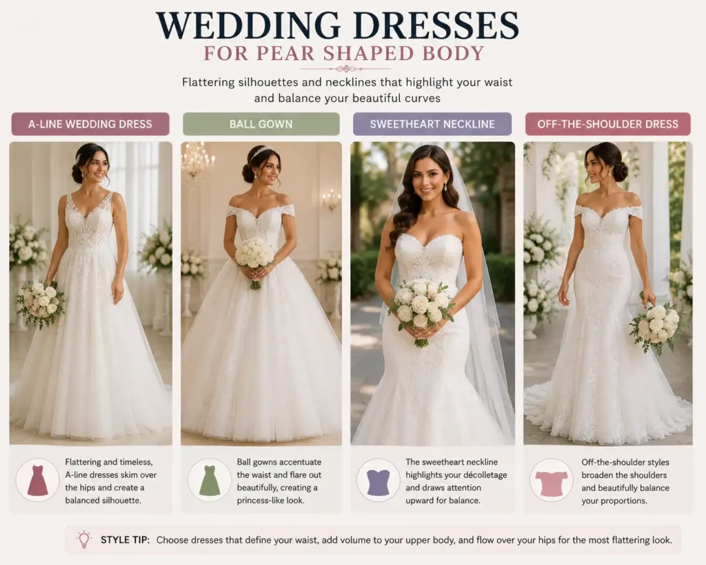 Wedding Dresses for Pear Shaped Body