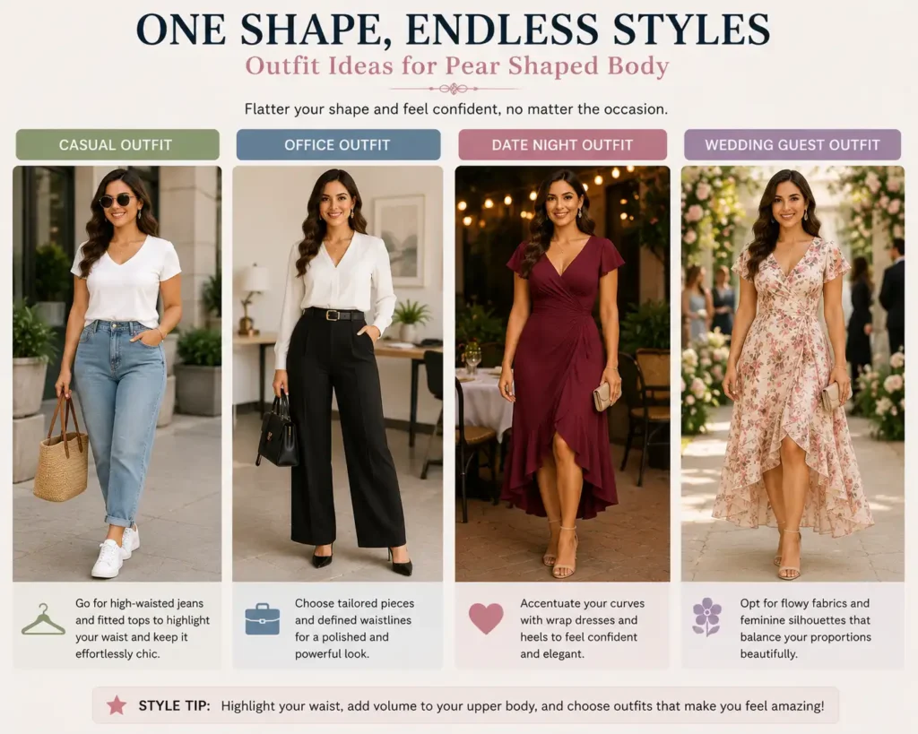 Best Fabrics for Dresses for Pear Shaped Body
