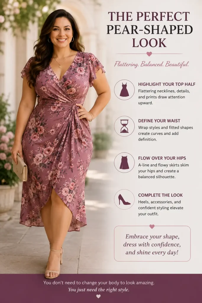 dresses for pear shaped body