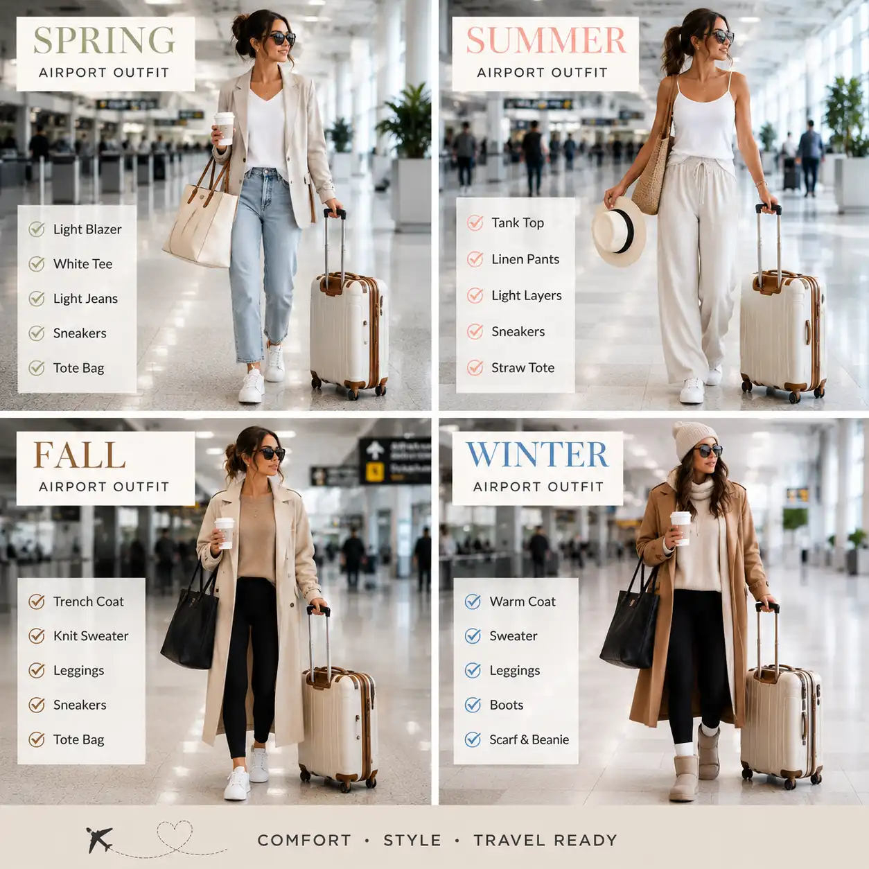 Best Airport Outfit Women Ideas for Every Season