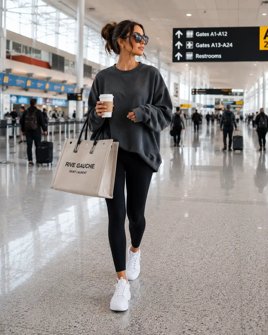 Casual Airport Outfit Women Can Wear Every Time
