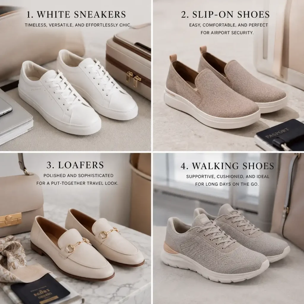 Best Shoes for Airport Outfit Women Styles