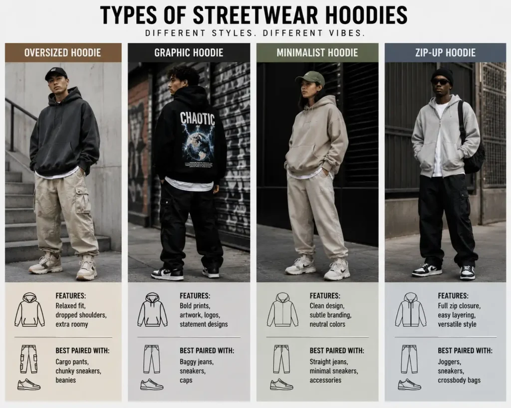 Different Types of Streetwear Hoodies