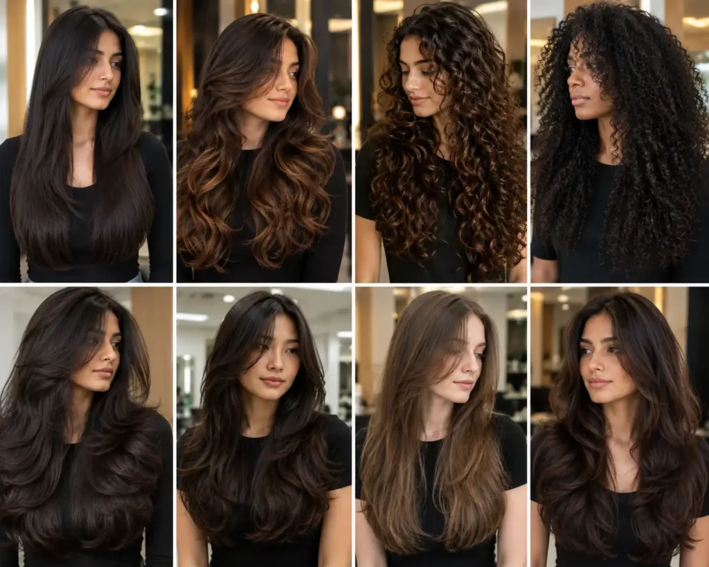 Best Layer Cut Hairstyle for Long Hair According to Hair Type