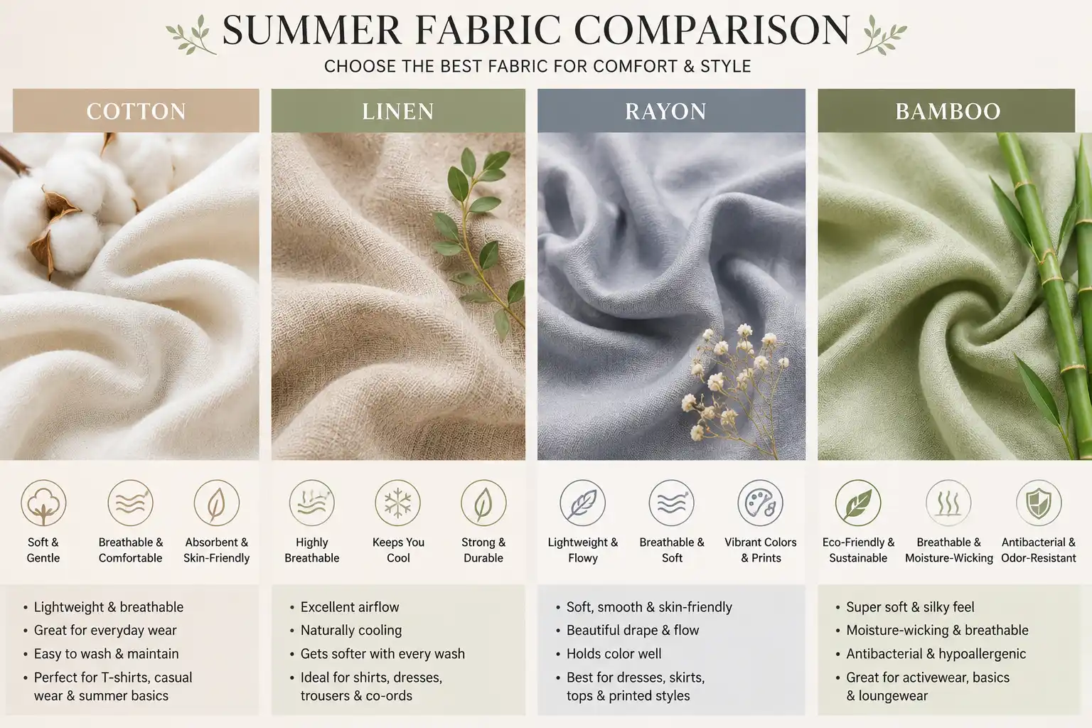 Best Fabrics for Summer