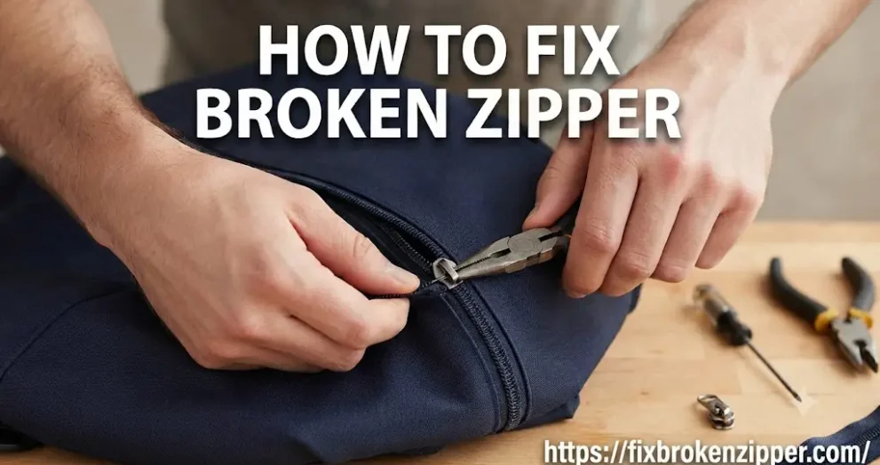 How to fix broken zipper