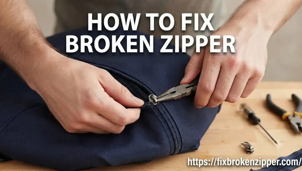 How to fix broken zipper