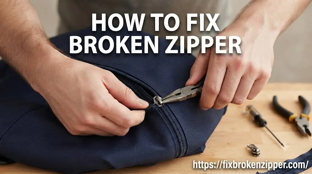How to fix broken zipper