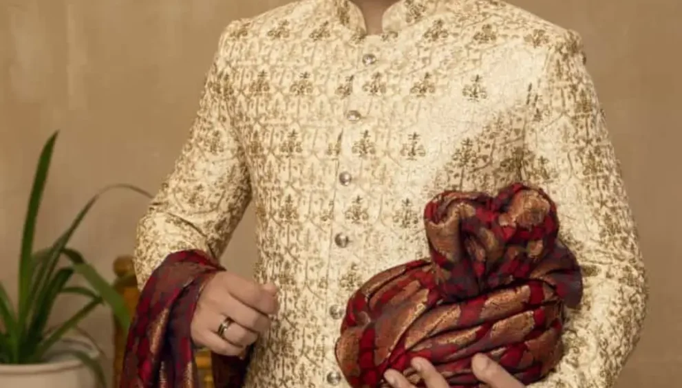 Embroidered Sherwani for Groom